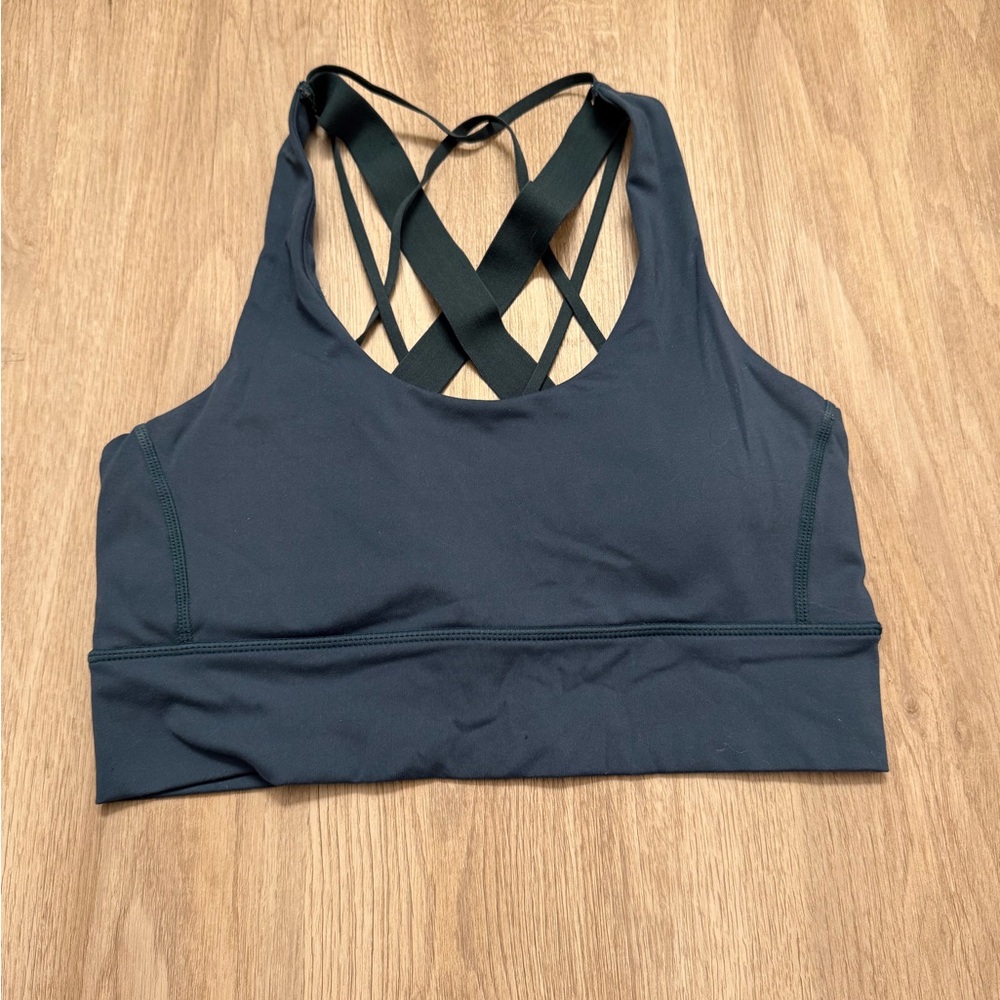 Crisscross Back Black Sports Bra